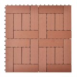  WPC Pločice za brodski pod s okomitim uzorkom 30 x 30 cm 11 komada | shoptok.hr
