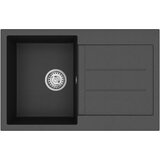  Umivaonik Crna 780 x 500 mm 80% kvarc i 20% smola | shoptok.hr