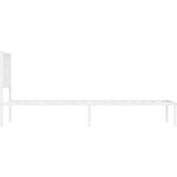  Metalni okvir za krevet s uzglavljem bijeli 90x200 cm | shoptok.hr