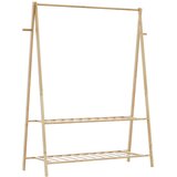  Stalak za odjeću s policama 132x45,5x150,5 cm od bambusa | shoptok.hr