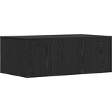  Stol za zid Zidne Crni hrast 80 x 45 x 30 cm Konstruirano drvo | shoptok.hr
