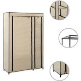 Furnova Zložljiva garderobna omara blago 110x45x175 cm krem, (21930137) | Shoptok.si