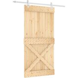  Klizna vrata s priborom za montažu 100x210 cm masivna borovina | shoptok.hr