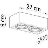  Stropna svetilka QUATRO 2 beton, (21347790) | Shoptok.si
