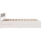 vidaXL Okvir kreveta bez madraca bijeli 140 x 190 cm masivna borovina | shoptok.hr
