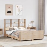 vidaXL Posteljni okvir brez vzmetnice 135x190 cm trdna borovina | Shoptok.si