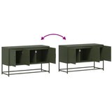 TV ormarić maslinastozeleni 100,5x39x60,5 cm čelični | shoptok.hr