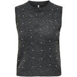 Only Topi & Bluze Onlrenata Life Sl O-Neck Pearl Vest Knt 15353076 Siva Cene