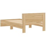  Okvir kreveta s uzglavljem LED boja hrasta sonome 100 x 200 cm | shoptok.hr