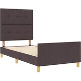  Krevetna konstrukcija Tamno smeđa 90 x 190 cm tkanina | shoptok.hr