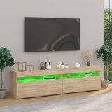 TV ormarići s LED svjetlima 2 kom boja hrasta 75 x 35 x 40 cm | shoptok.hr