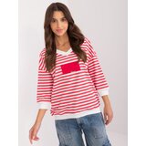 RELEVANCE Blouse-RV-BZ-9579.70-white-red Cene