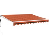Maison Chic Avtomatsko zložljiva tenda - Senčniki oranžna in rjava 3,5x2,5 m, (22038719) Cene