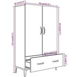  Visoka omarica siva sonoma 70x31x115 cm inženirski les, (20654837) | Shoptok.si
