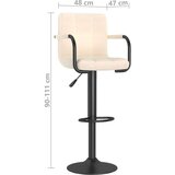 vidaXL Barski stolček krem blago, (20968207) | Shoptok.si
