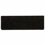  Prostirke za stepenice 10 kom 65x21x4 cm Crne s pravokutnim rubom | shoptok.hr