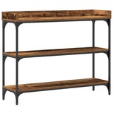  Consolna stolica od starog drveta 100x30x80 cm od inženjerskog drveta i čelika | shoptok.hr