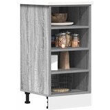 vidaXL Spodnja omarica Grey Sonoma 40x44,5x81,5 cm Izoblikovan les | Shoptok.si