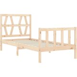  Okvir kreveta s uzglavljem 2FT6 mali jednokrevetni masivno drvo | shoptok.hr