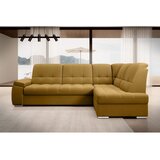 ELTAP Rumena žametna raztegljiva/s prostorom za shranjevanje kotna sedežna garnitura (desni kot/v obliki črke L) Sado – | Shoptok.si