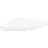  Plutajuća kutna polica visoki sjaj bijela 35 x 35 x 3,8 cm MDF | shoptok.hr