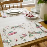 Catherine Lansfield Bombažni pogrinjki v kompletu 4 ks 30x46 cm Christmas Town – | Shoptok.si