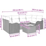 VidaXL set za vrtni kauč od 7 komada s jastucima svijetlosivi poli ratan, dvosjedni vrtni kauč s pohranom i jastucima svijetlosivi poli ratan VidaXL set za vrtni kauč od 7 komada s jastucima svijetlosivi poli ratan, dvosjedni vrtni kauč s pohranom i jastucima svijetlosivi poli ratan Slike