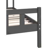  Okvir za krevet od masivnog drva sivi 100 x 200 cm | Eponuda.ba