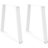  Noge blagovaonskog stola V-oblika 2 kom bijele 80x(72-73 3) cm | shoptok.hr