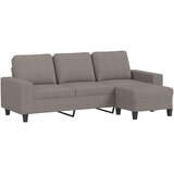  Trosjed s tabureom smeđesivi 180 cm od tkanine | shoptok.hr