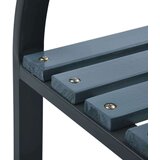  Vrtne stolice 2 kom sive od masivne jelovine i čelika | shoptok.hr