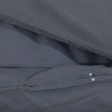  Set posteljine za poplun antracit 260 x 220 cm pamučni | shoptok.hr