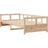  Dnevni krevet prirodne boje 80 x 200 cm od masivne borovine | Shoptok.si