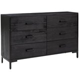Maison Chic Komoda - Predalnik črna 110x35x70 cm trdna borovina, (21716437) | Shoptok.si