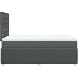 vidaXL Krevet s oprugama i madracem tamnosivi 120 x 200 cm od tkanine | shoptok.hr
