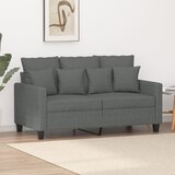 vidaXL Dvosjed od tkanine tamnosivi 120 cm Cijene