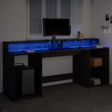  Stol s ladicama Crni hrast 200 x 55 x 91 cm Konstruirano drvo | Eponuda.ba