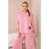 Kesi Women's set sweatshirt + pants Punto - dark powder pink