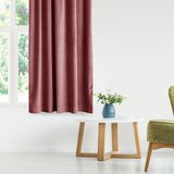 AmeliaHome Curtain VELVET color pink style classic silver eyelets velvet 140x245 | shoptok.hr