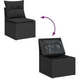 vidaXL 7-dijelni set vrtnih sofa od poliratana s jastucima crni bagrem | shoptok.hr