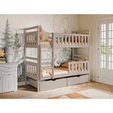Molarem Home Drveni dječji krevet na kat Monika s ladicom - kašmir - 190x90 cm - Bez madraca | shoptok.hr