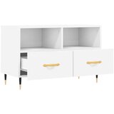 TV ormarić bijeli 80 x 36 x 50 cm od konstruiranog drva | shoptok.hr