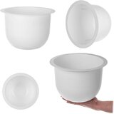 KADAX Loft okrogel vložek za cvetlični lonec za gredice, bel 29 cm, (5000352591) Slike
