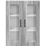  Zidni stakleni ormarić PORTO Siva Sonoma 60 x 31 x 80 cm | Eponuda.ba