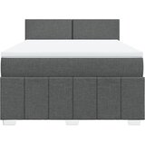  Krevet s oprugama i madracem tamnosivi 140x190 cm od tkanine | shoptok.hr