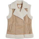 Guess Jakne SUEDE VEST INNER SHERPA Kostanjeva Cene