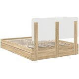  s od storage Sonoma hrast 140 x 200 cm Konstruirano drvo | shoptok.hr