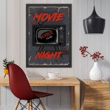 Wallity uramljena slika Movie Night, 40x55 cm Cene