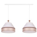  Duolla - Visilica na sajli AVIGNON 2xE27/15W/230V bela/bež | Eponuda.com