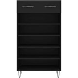 Ormarić za cipele crni 60 x 35 x 105 cm od konstruiranog drva | Eponuda.ba